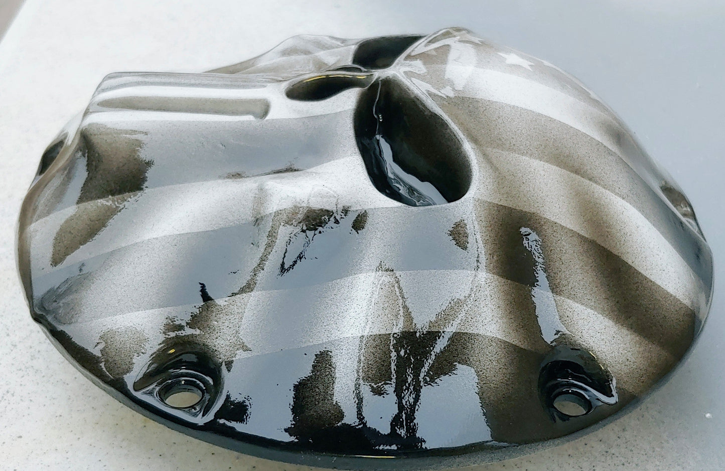 Sportster Punisher American Flag Harley derby cover
