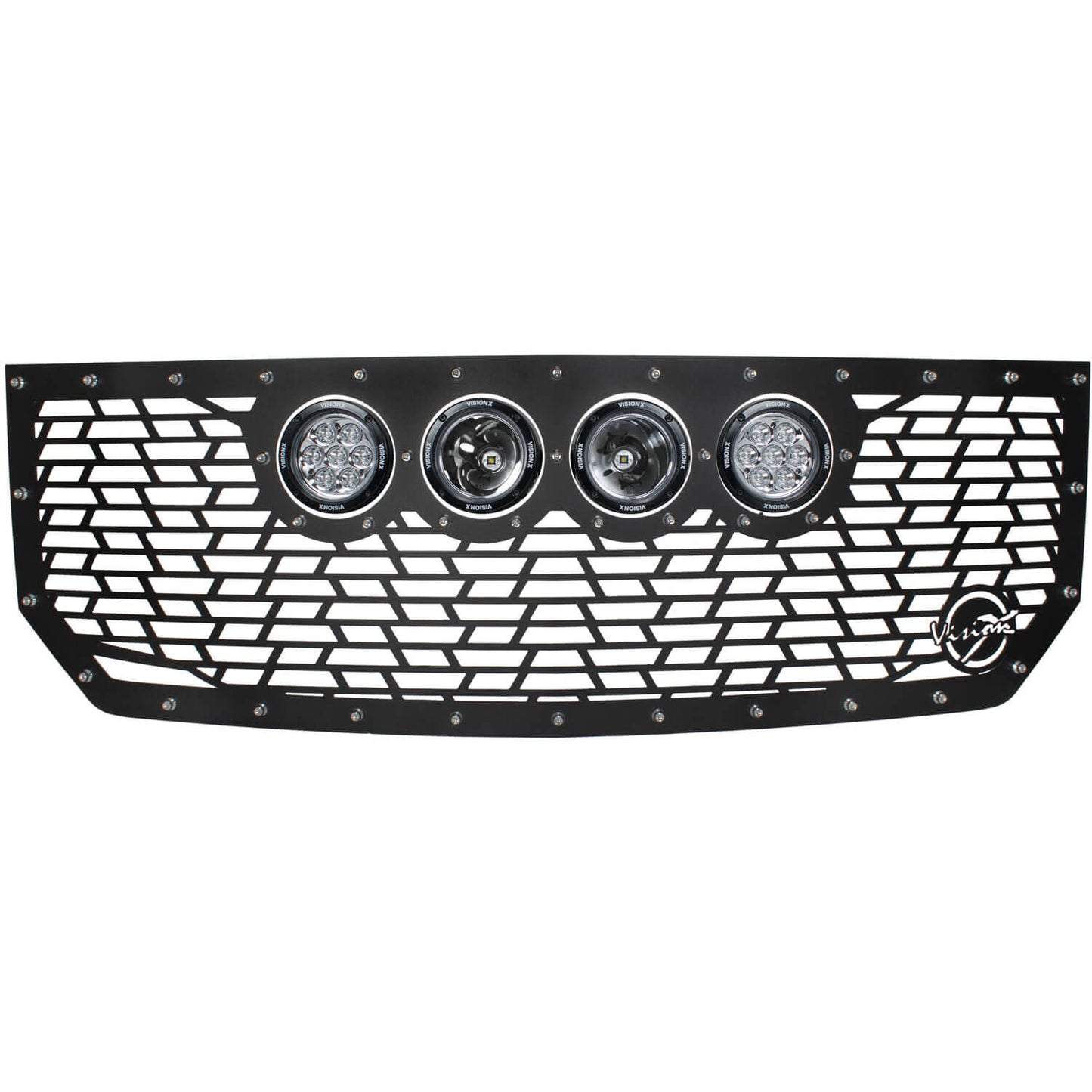 2016-2019 Chevy Silverado 1500 Grille Fits (4) 4.7" CG2 Light Cannons