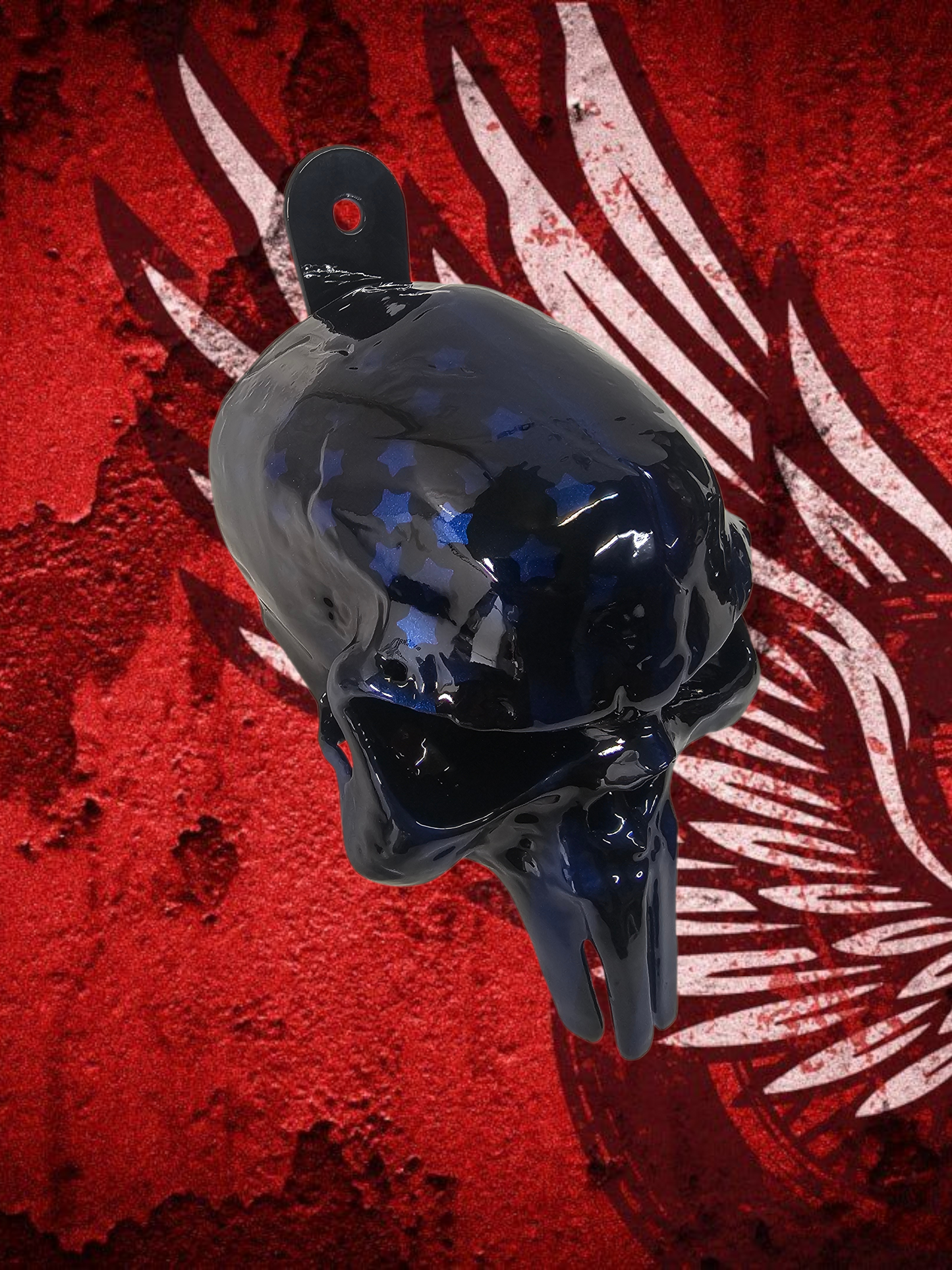 3D Punisher skull horn cover