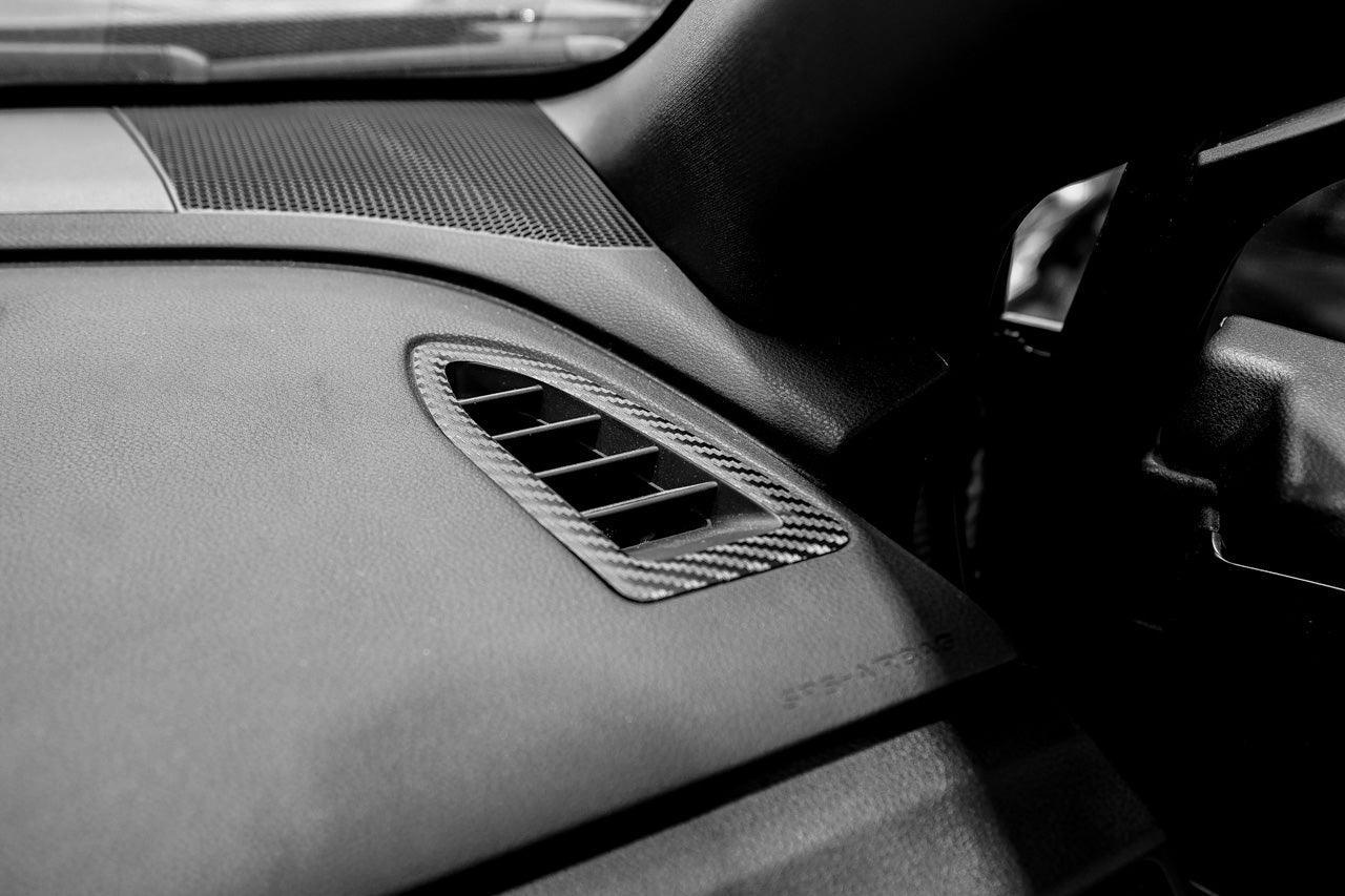 3D Carbon Defroster Vent Trim Overlays - 2022+ WRX