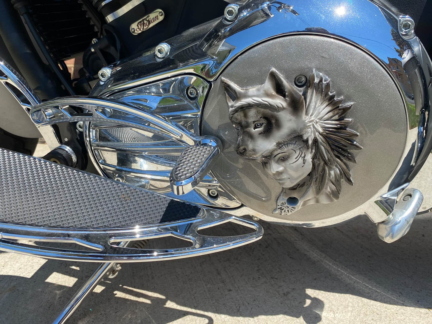 Wolf woman with silver smoke background Victory/INDIAN primary Cover