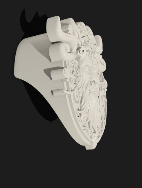 Viking themed horn cover