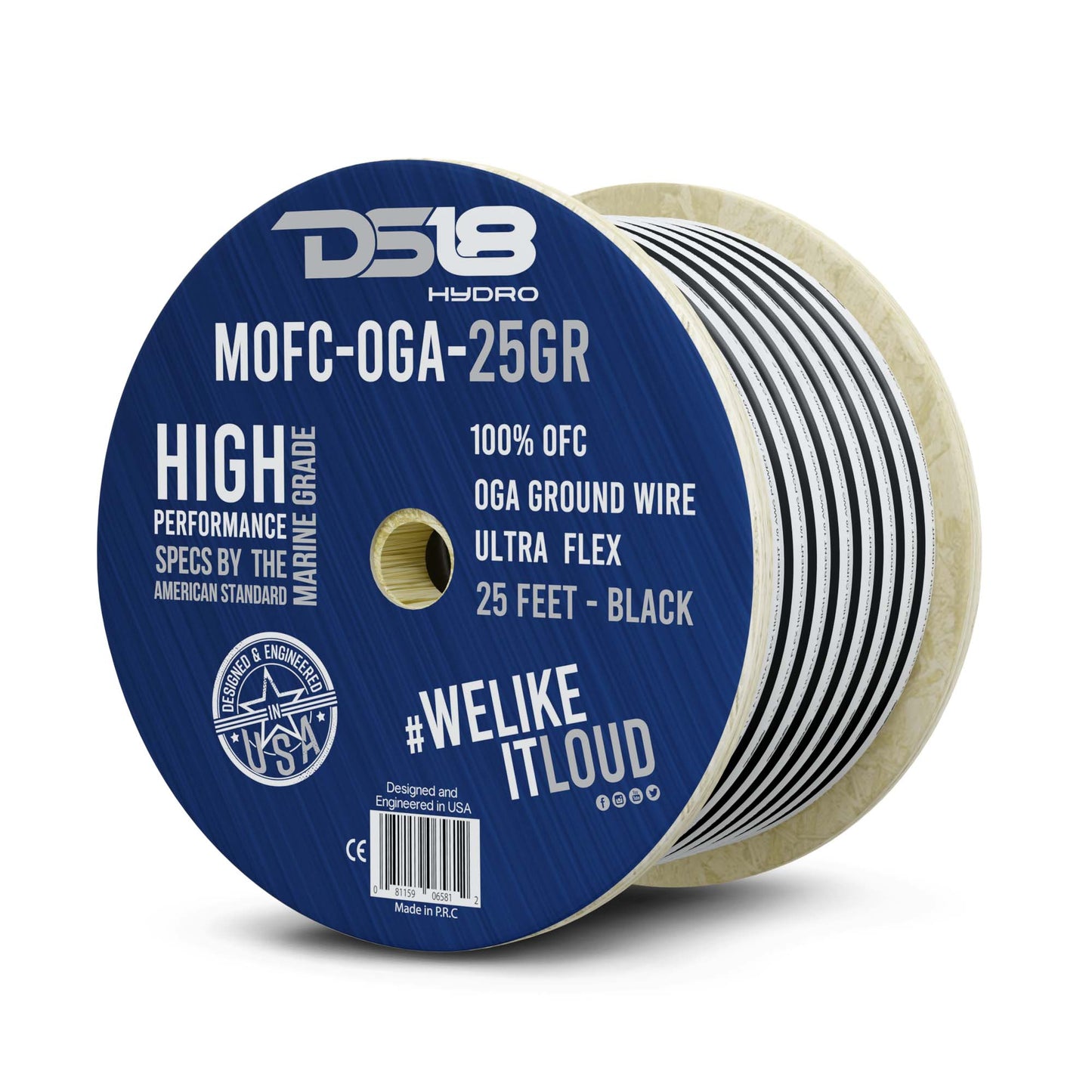 0-GA Marine Grade Tinned 100% Copper OFC Ground Wire -25 Feet