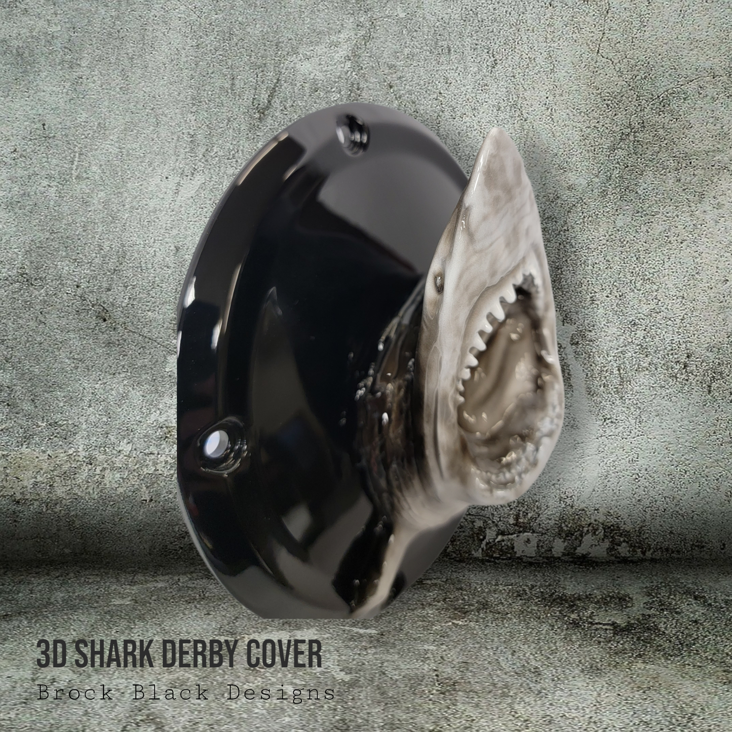 3D Shark derby cover