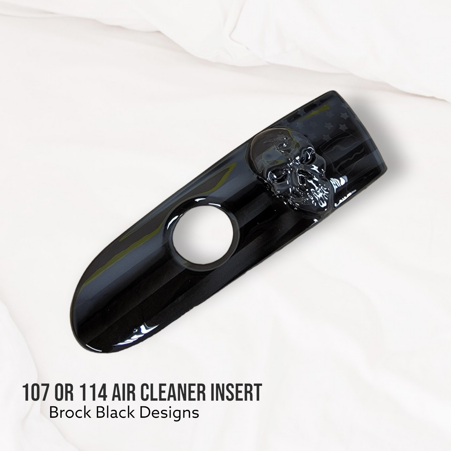 3D skull flag 107 or 114 air cleaner insert
