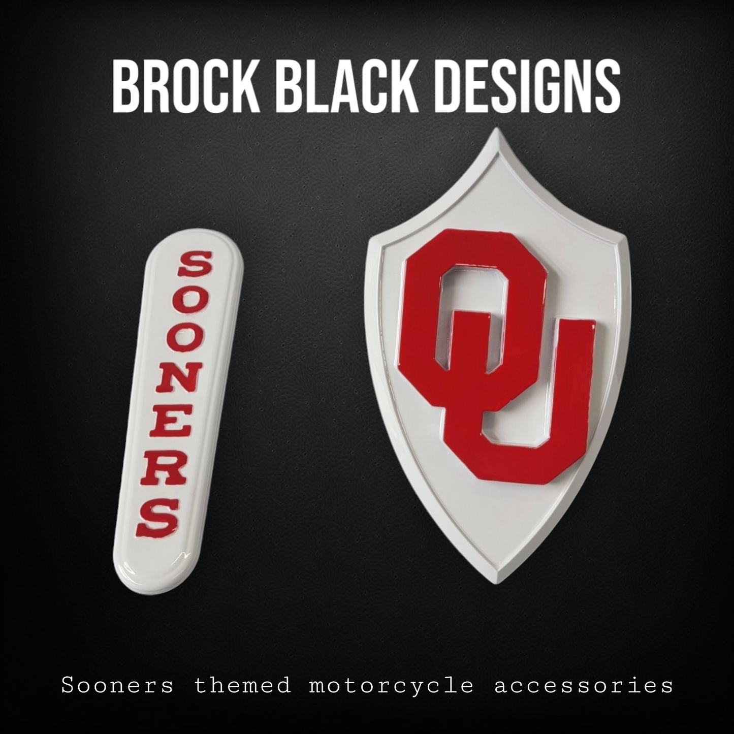 08+ Sooners themed console insert