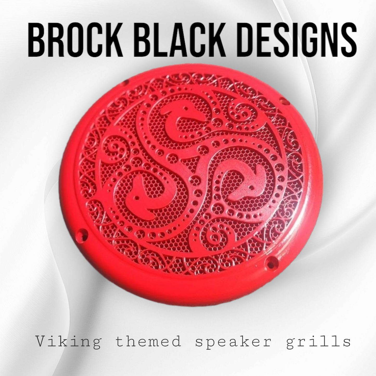 A set of bag Viking theme speakers grill covers