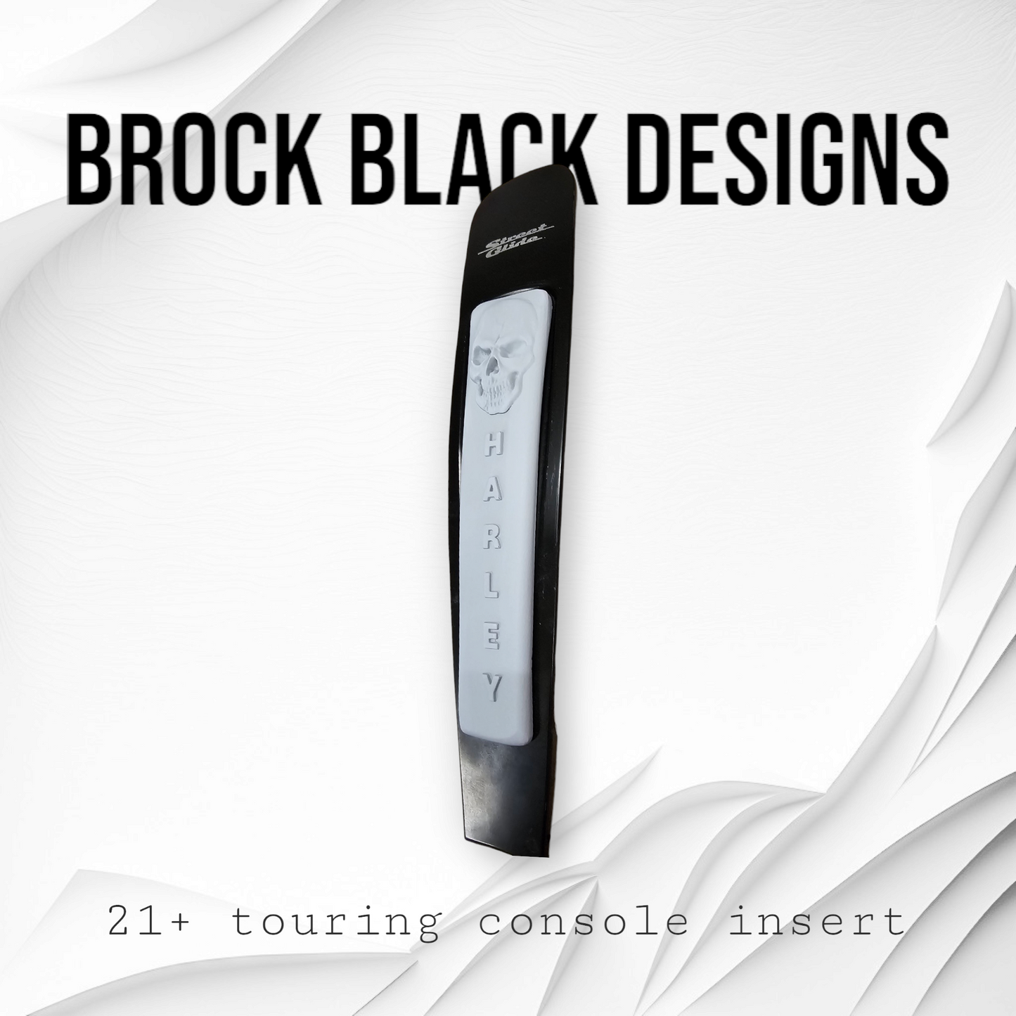 21+ skull flag console insert