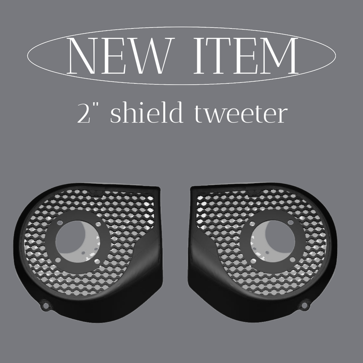 2024+ Street Glide with 2" tweeter speakers grill covers set