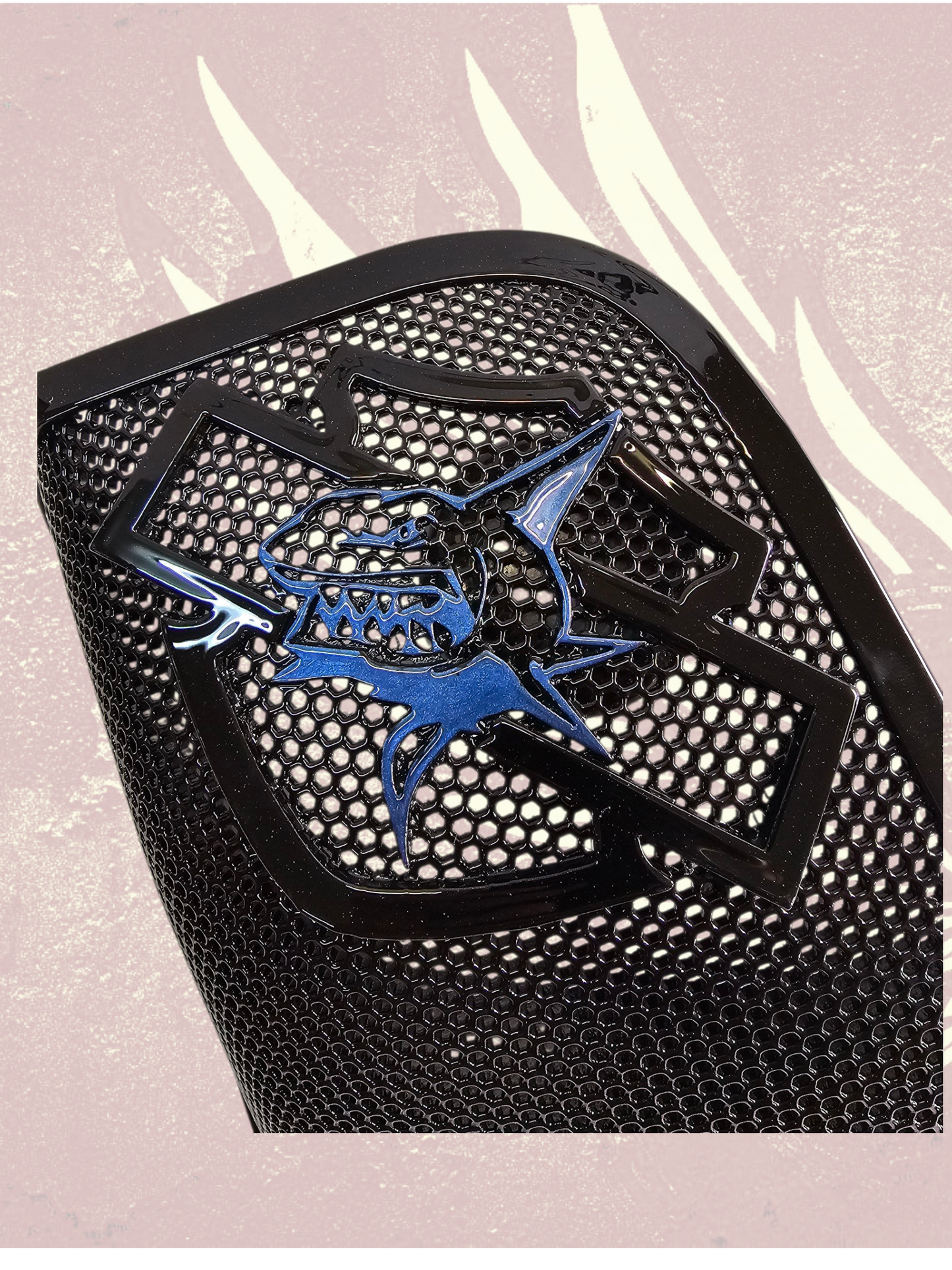 14-24 Harley Davidson bag lid Speaker Grill Cover shark theme