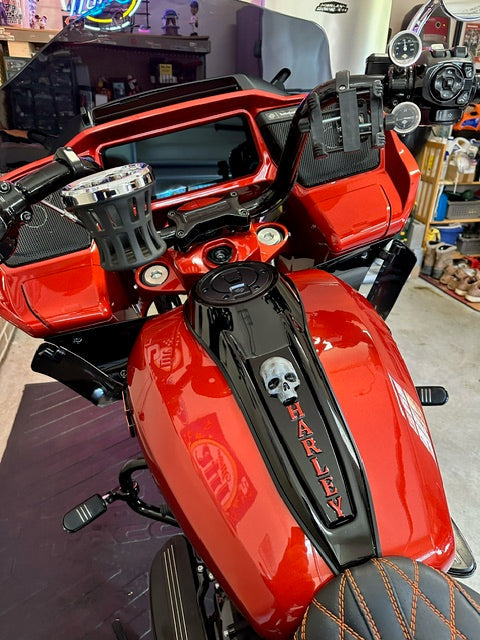 08+ touring console insert 3D ancient skull