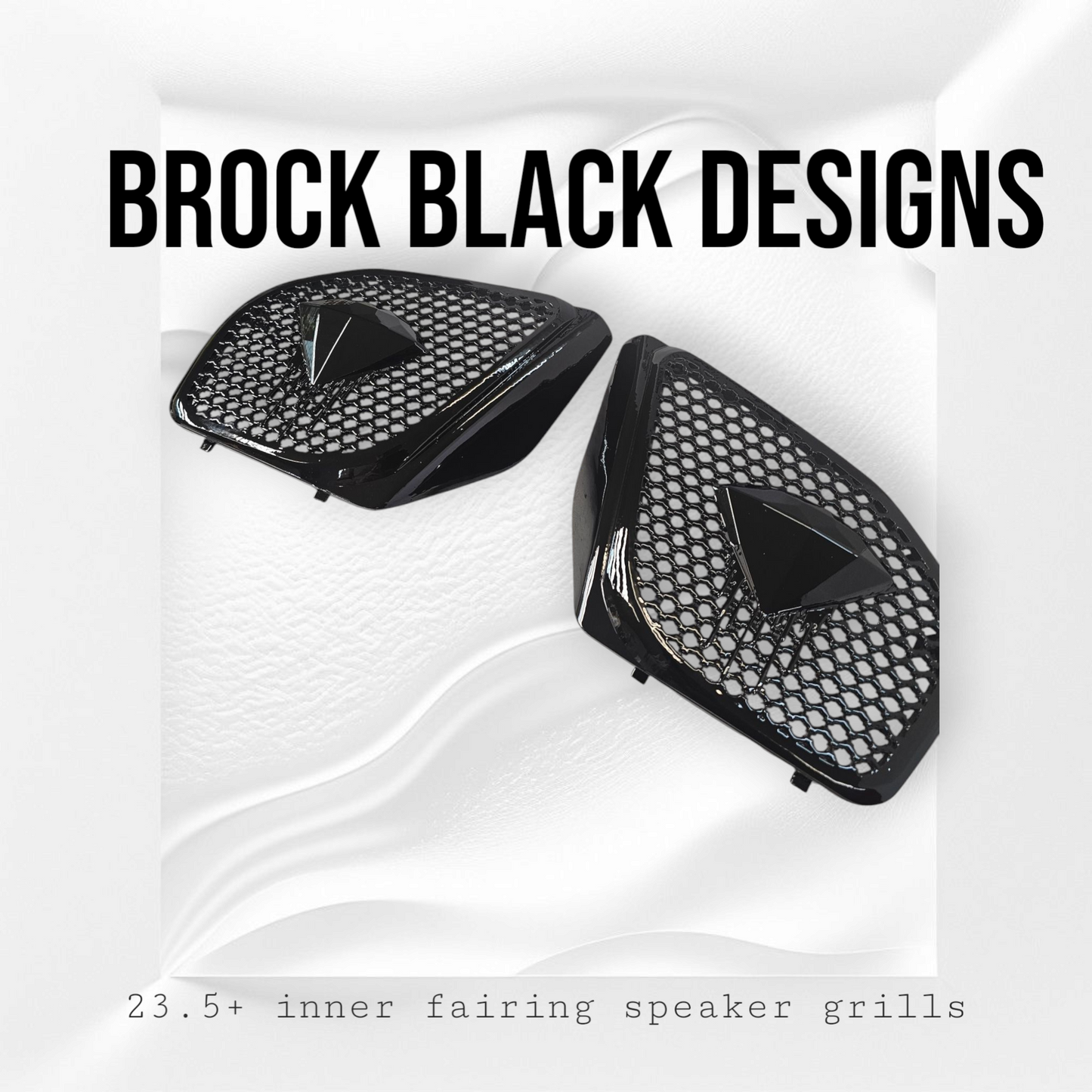 98 to 2024 Road Glide 3D blood diamond speakers grill covers set