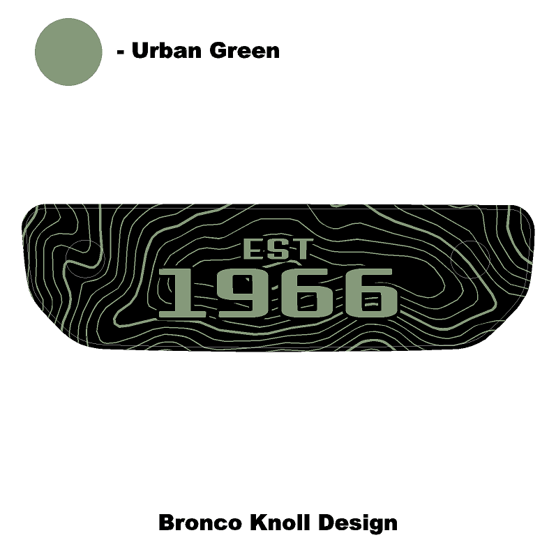 1966 Topographic Shifter Plate (Printed Series + Acrylic) - 2021+ Bronco