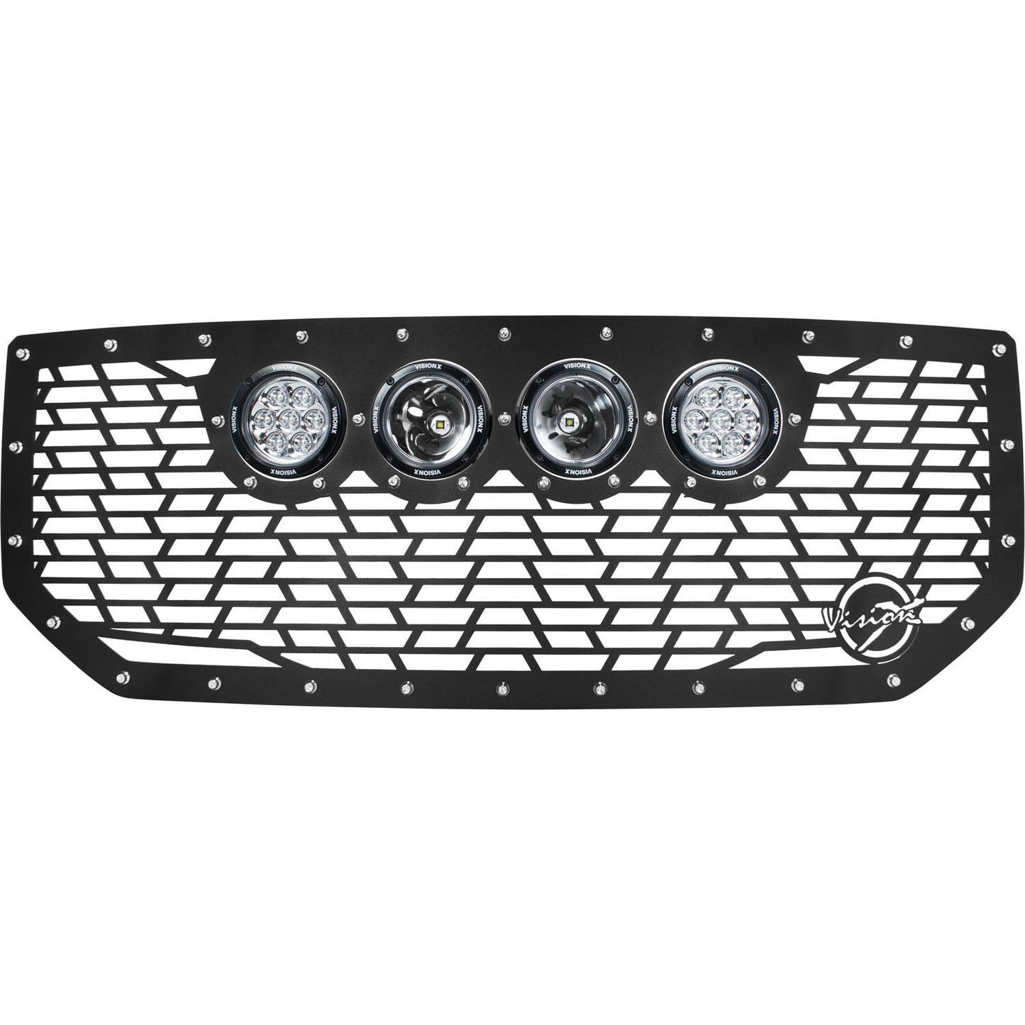 2016-2019 GMC Sierra 1500 Cannon CG2 Grille with 4 CG2 4.5" Lights (2 Optic and 2 Reflectors)