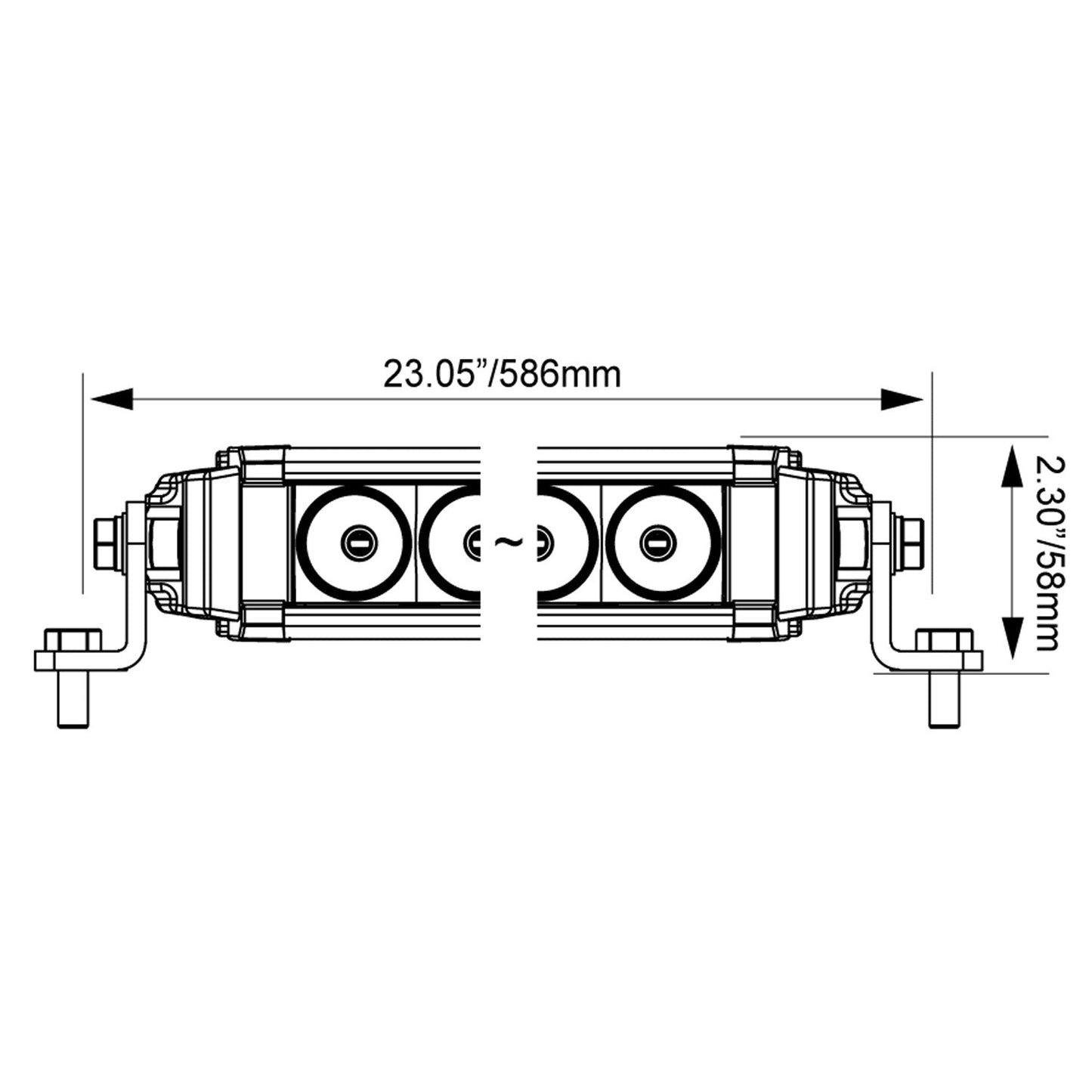 20" XPL Curved LED Light Bar