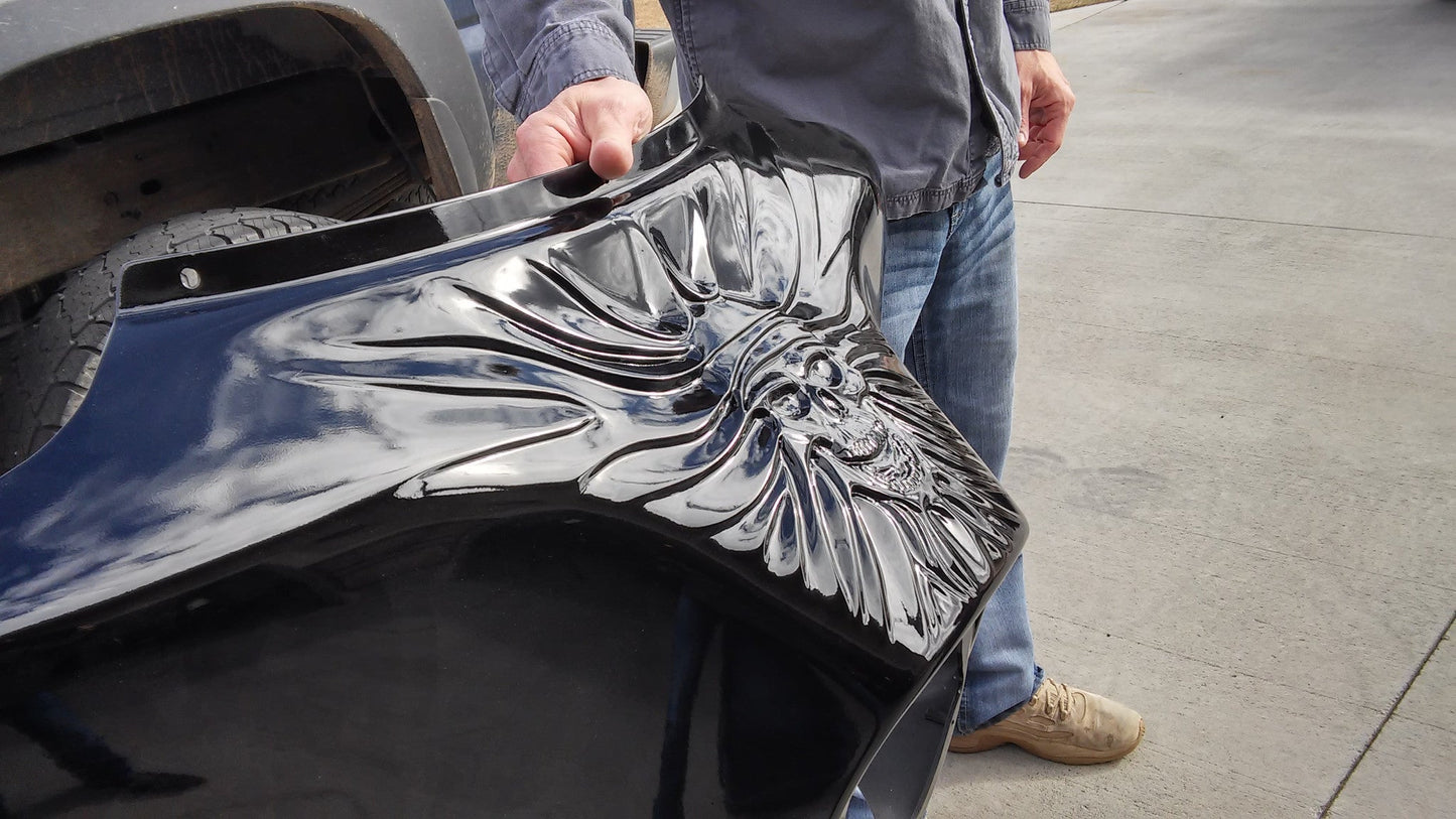 Harley davidson Stretched Skull fairing batwing