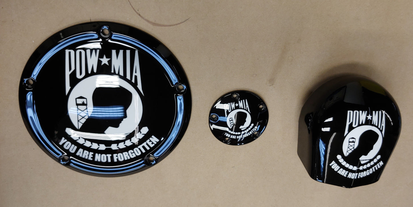 Pow MiA derby cover, points and horn cover