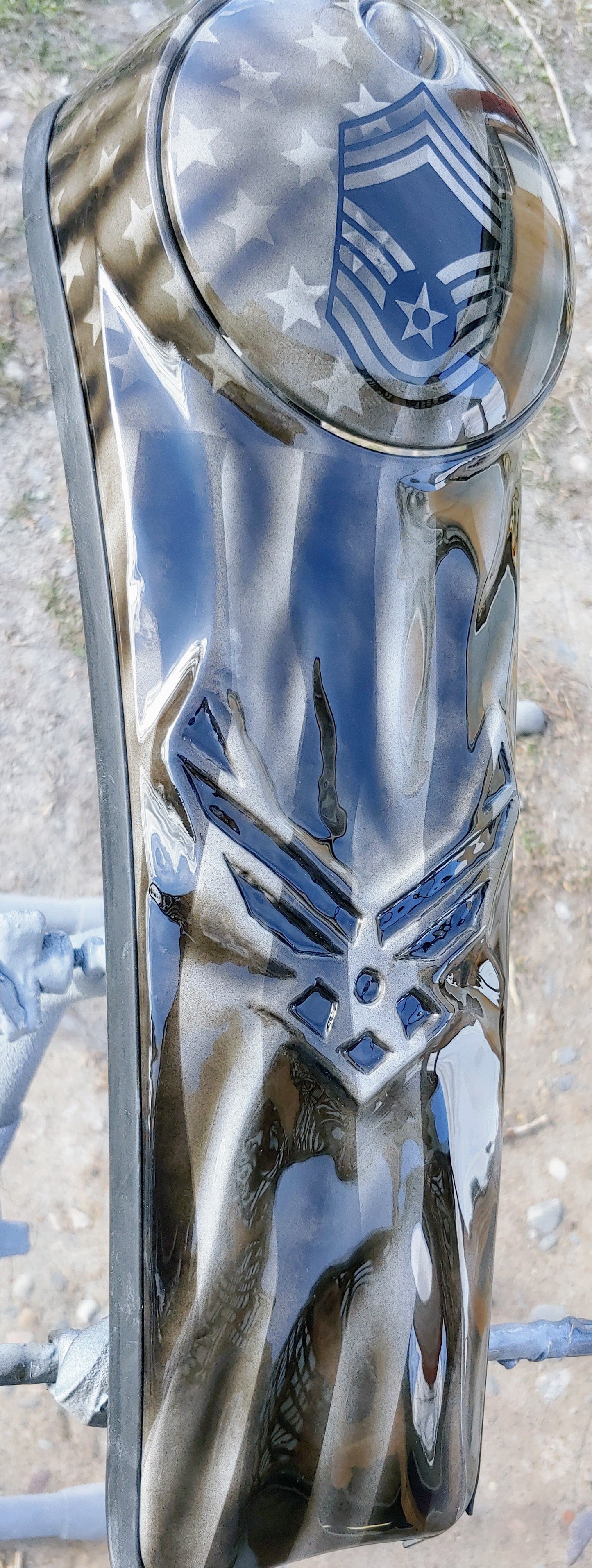 3D Air Force and American flag console