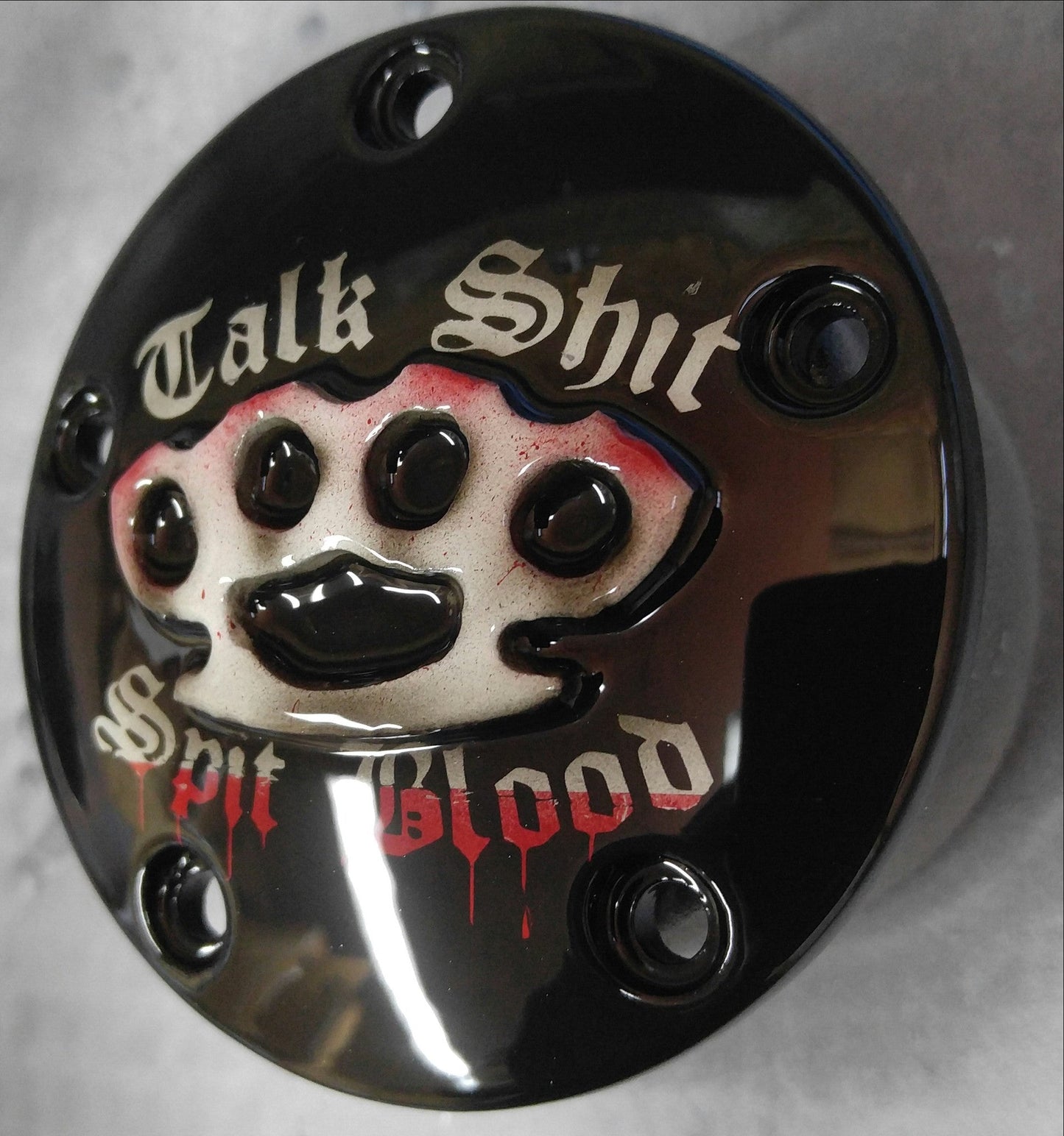 Harley Talk sh*t spit blood points timing cover