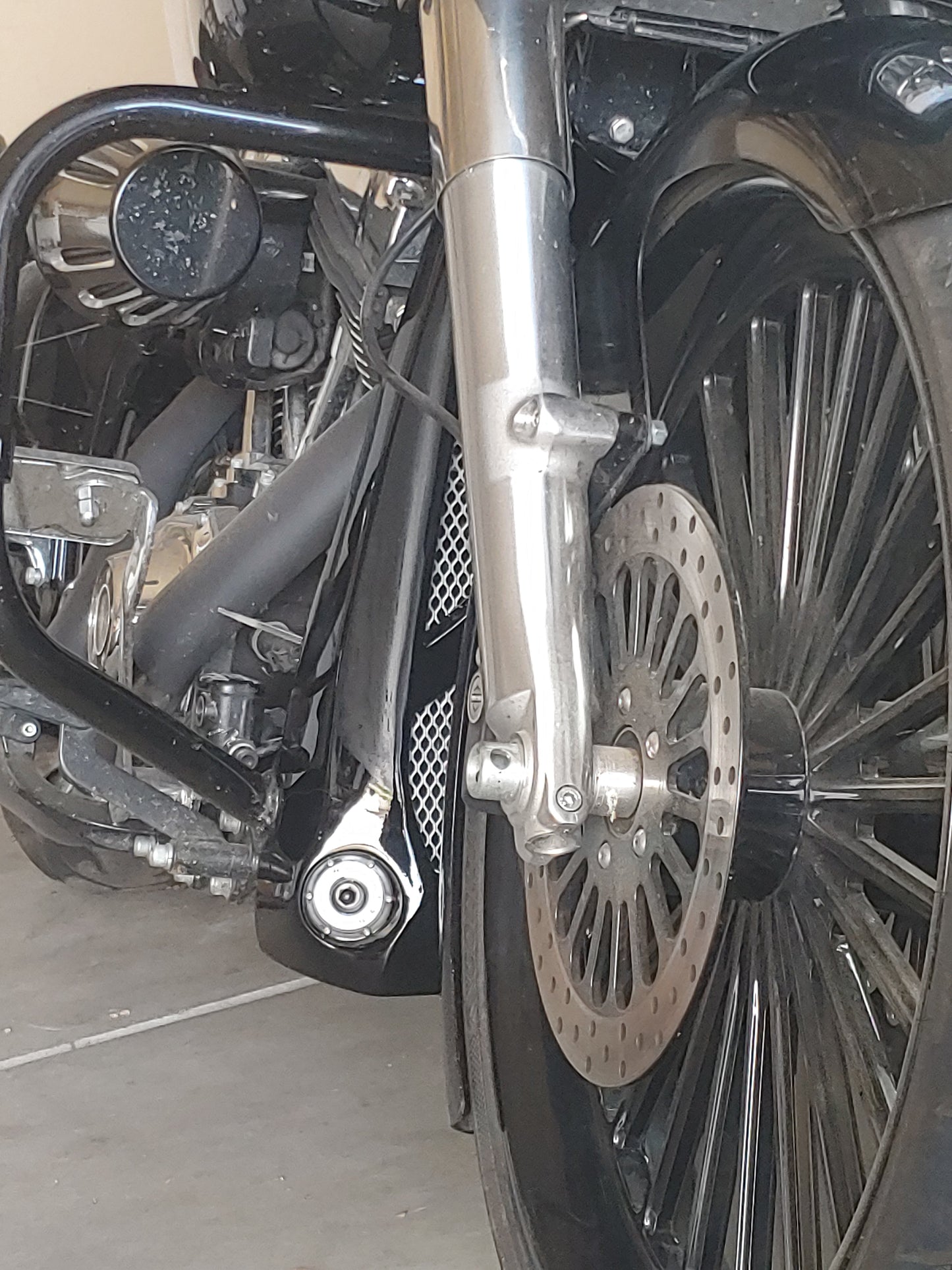 Harley chin spoiler NON RAKED