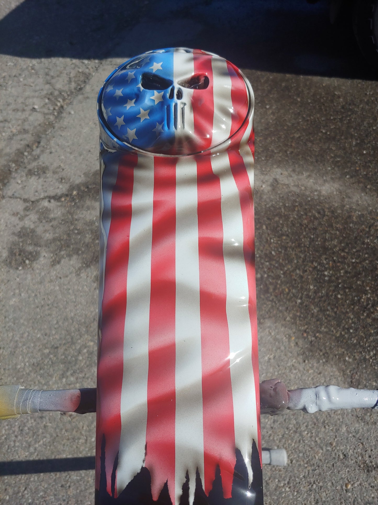 Punisher full color flag Harley console