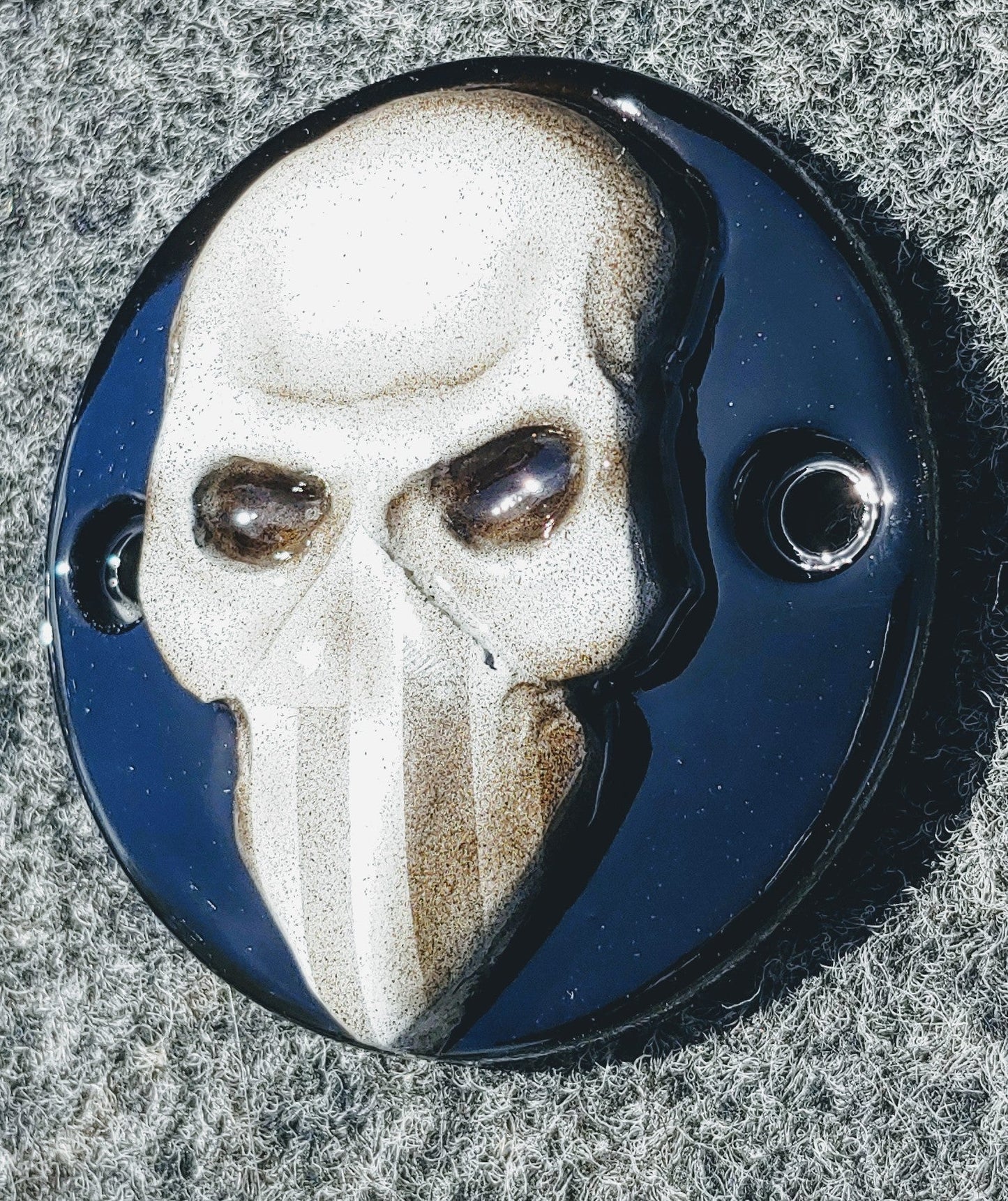 3D skull bandit with American Harley bandanna points  Cover