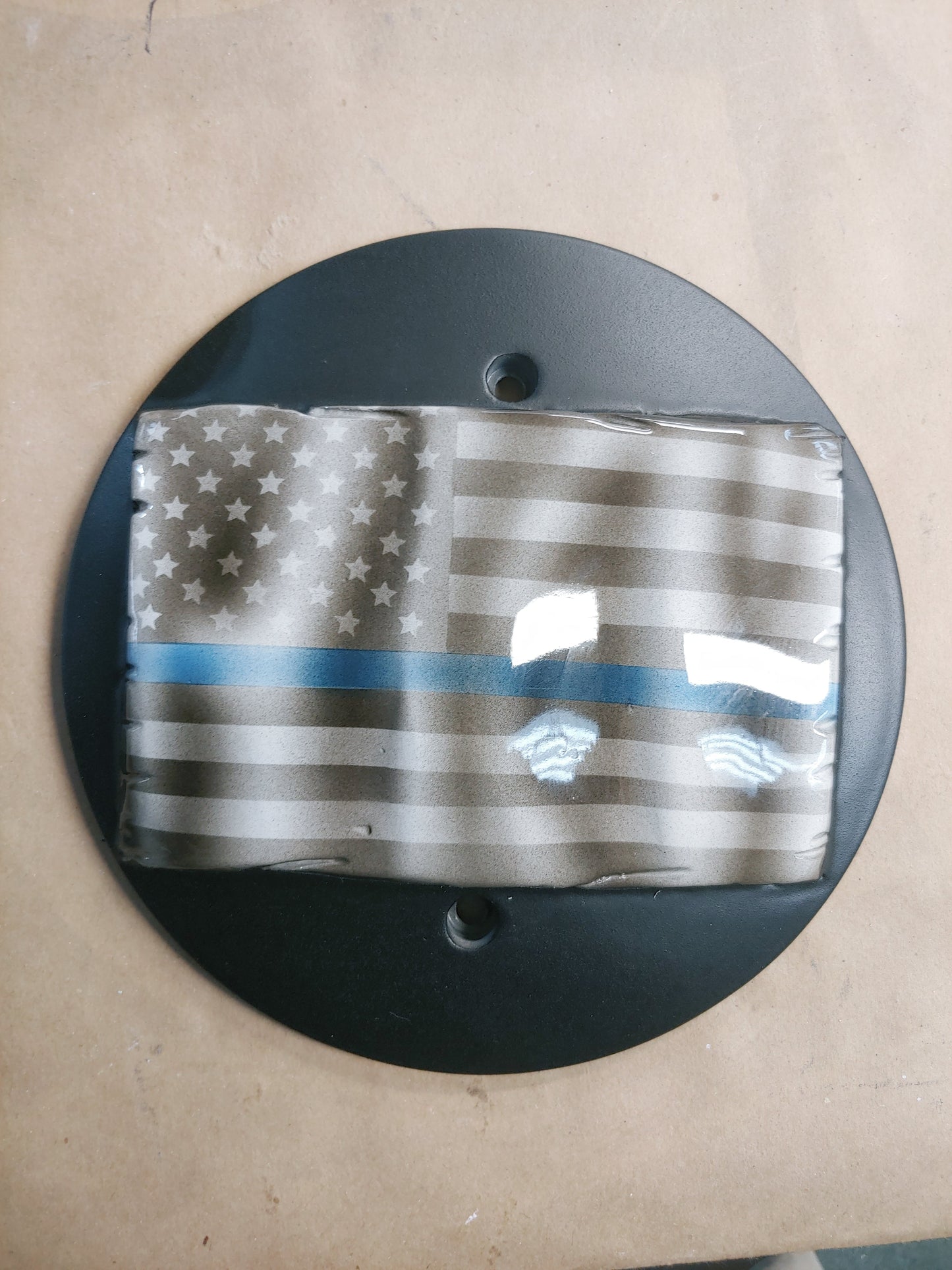 3D tattered thin blue line theme Victory/INDIAN primary Cover