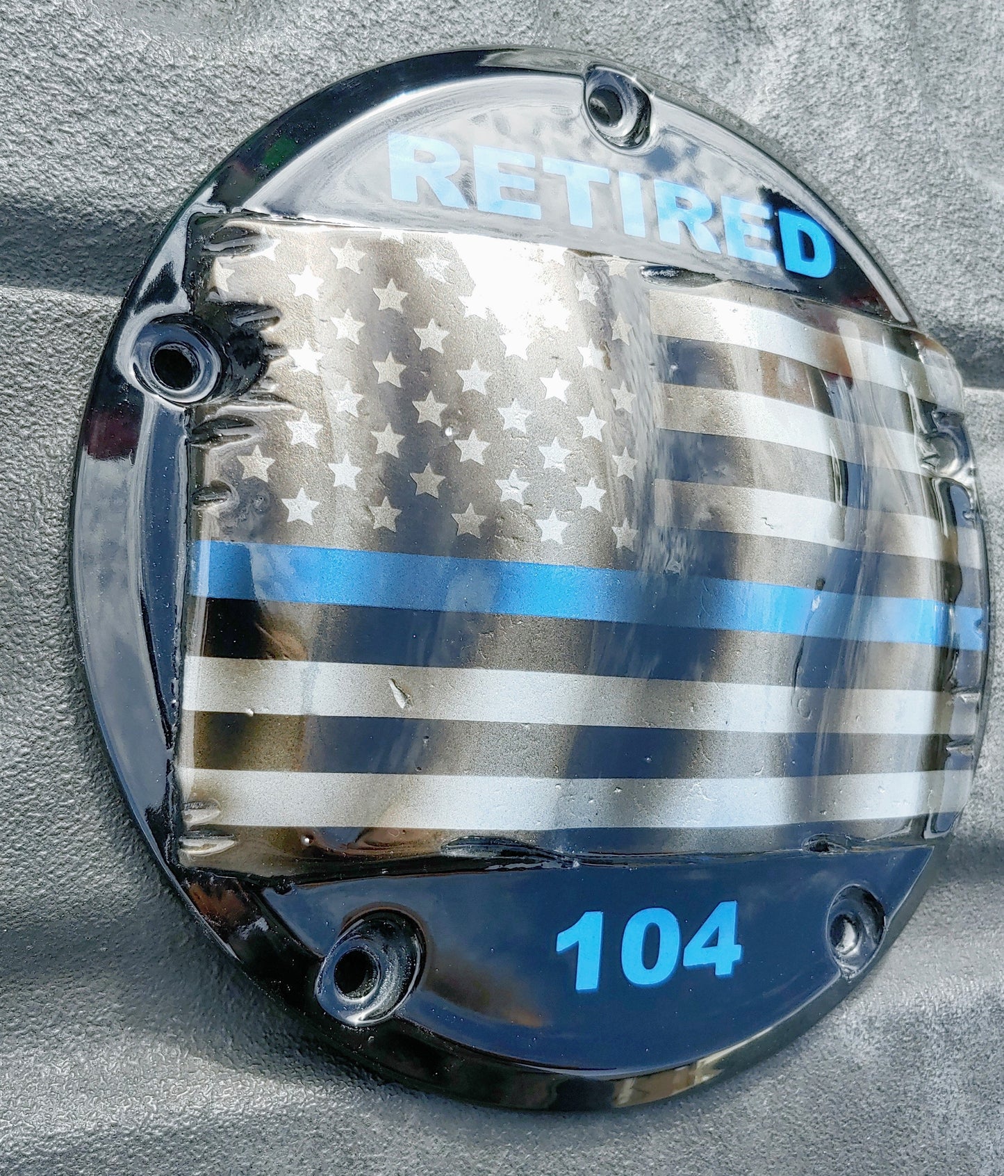 Retired Police Officer themed derby cover