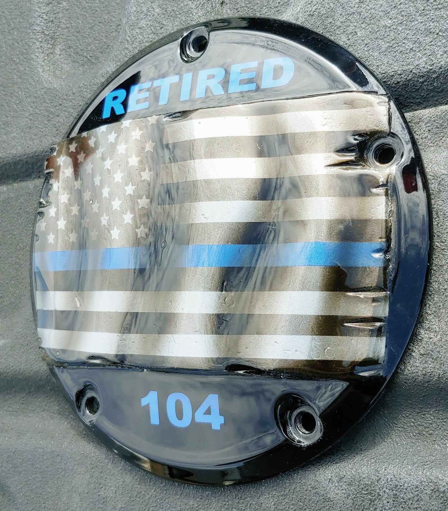 Retired Police Officer themed derby cover