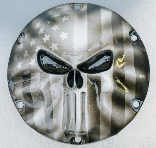 Sportster Punisher American Flag Harley derby cover