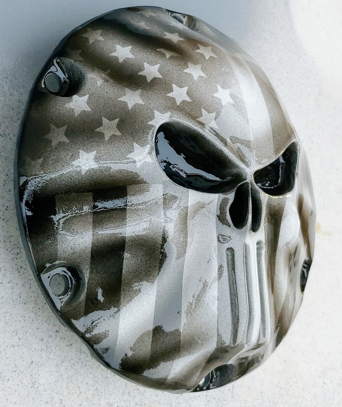 Sportster Punisher American Flag Harley derby cover
