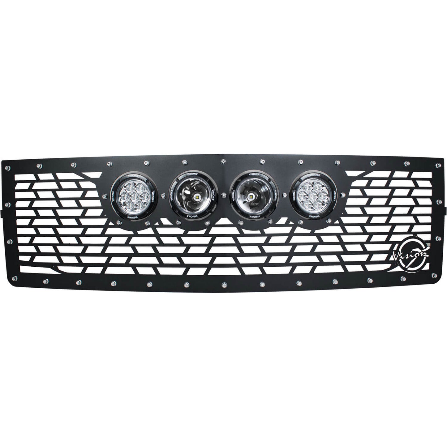 2014-2015 Chevy Silverado 1500 Z71 Grille Fits (4) 4.7" CG2 Light Cannons