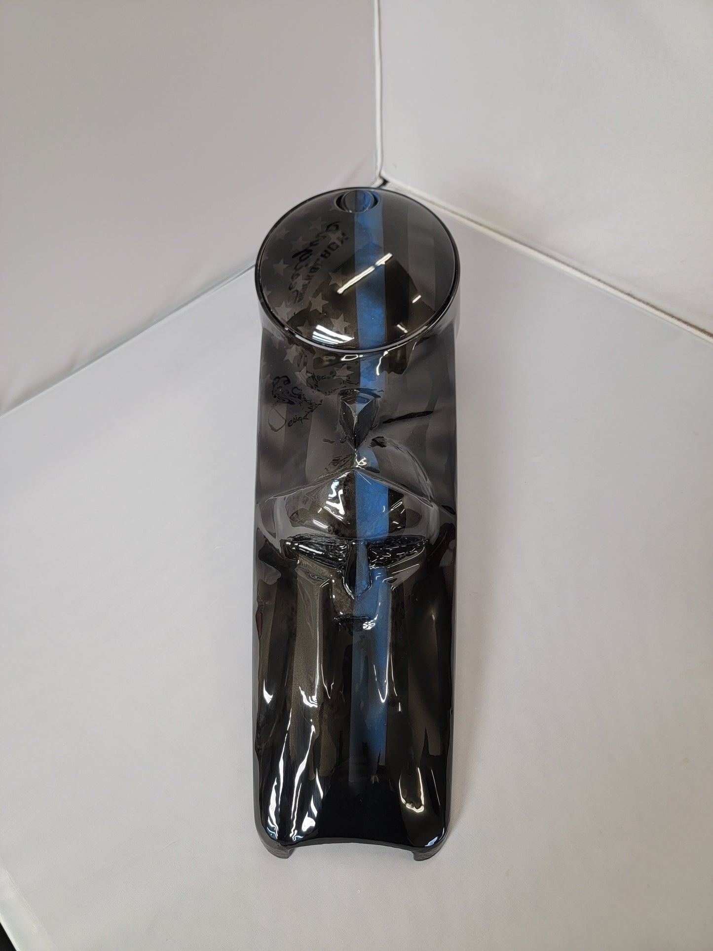 The 3D spartan Thin Blue Line American flag console