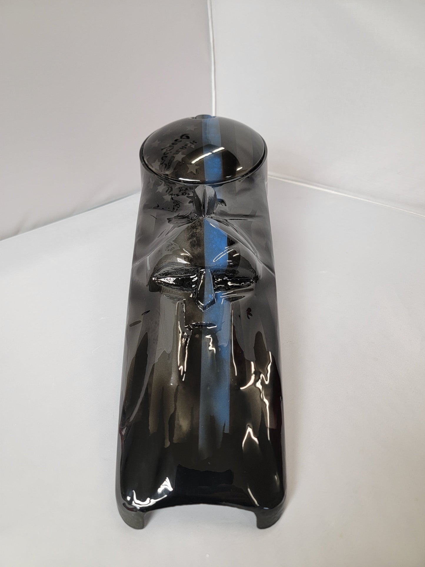 The 3D spartan Thin Blue Line American flag console