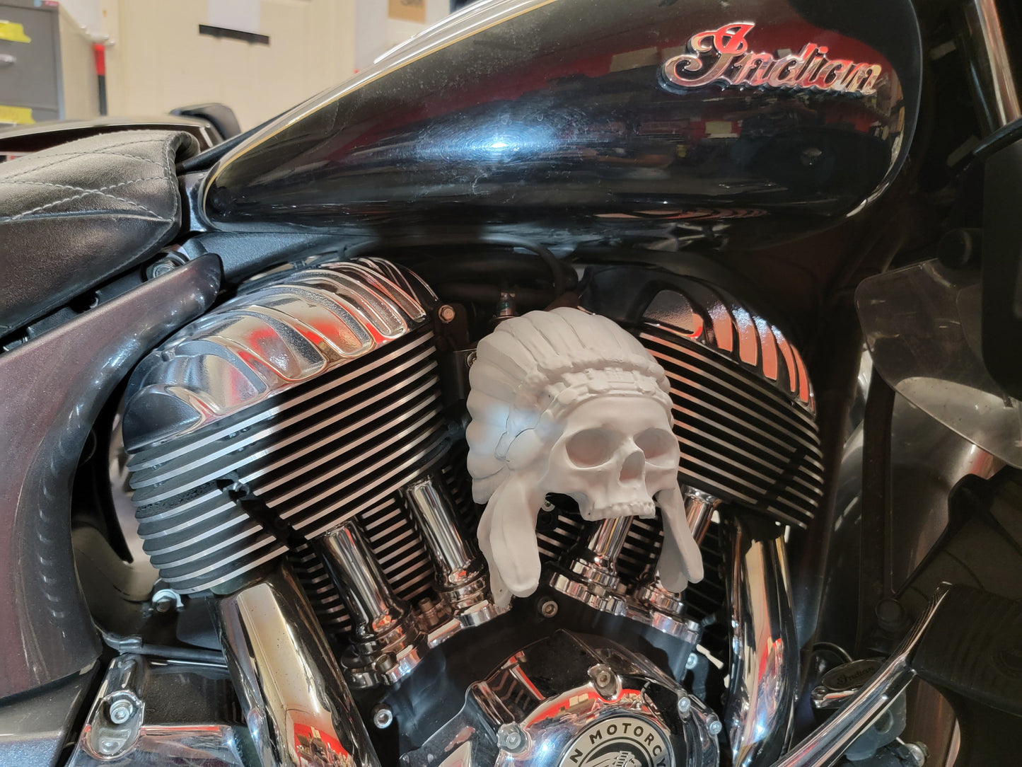 Indian skull warbonnet Horn cover