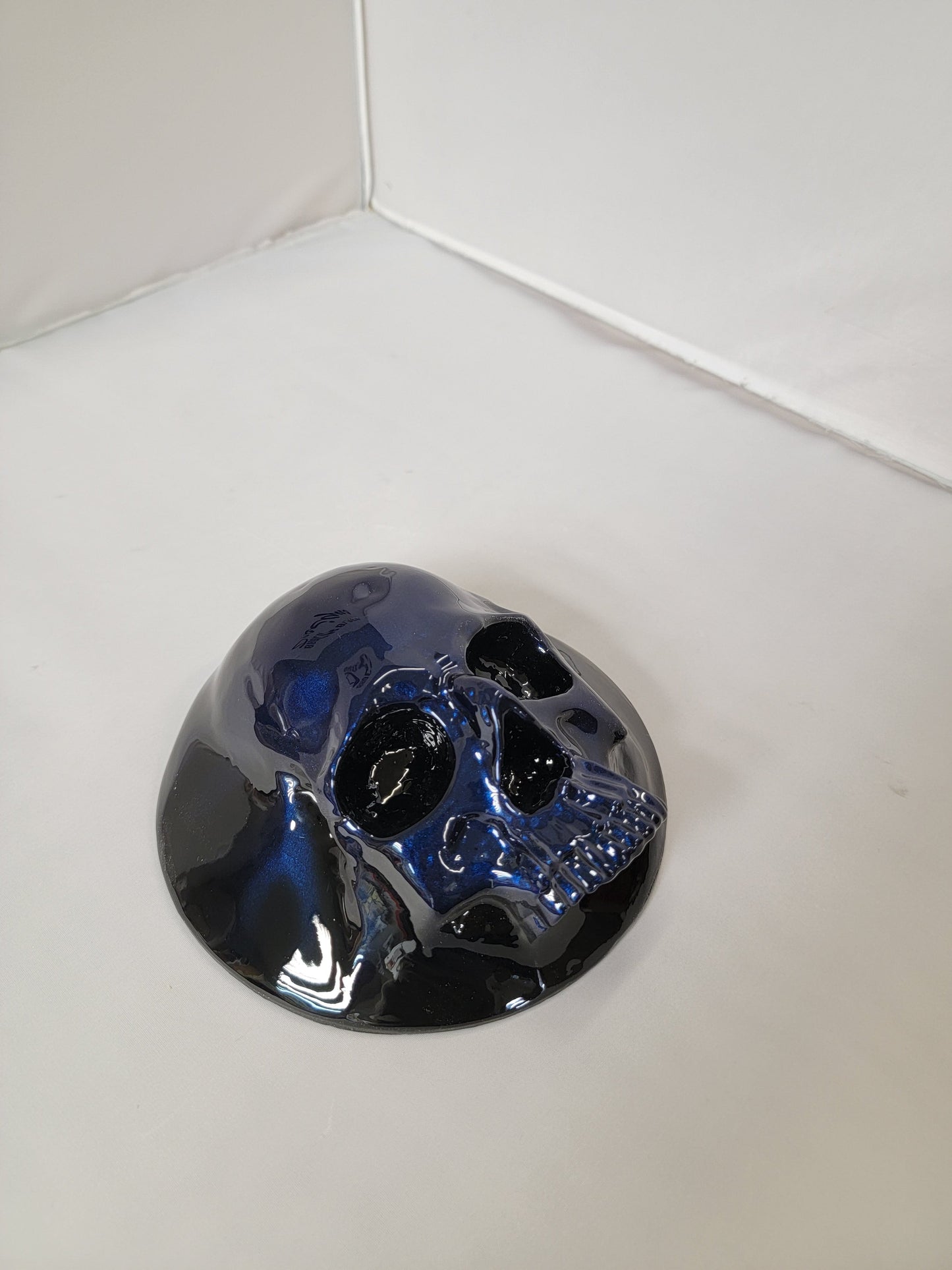 Ancient skull stretching through Honda Fury 14-21 derby cover