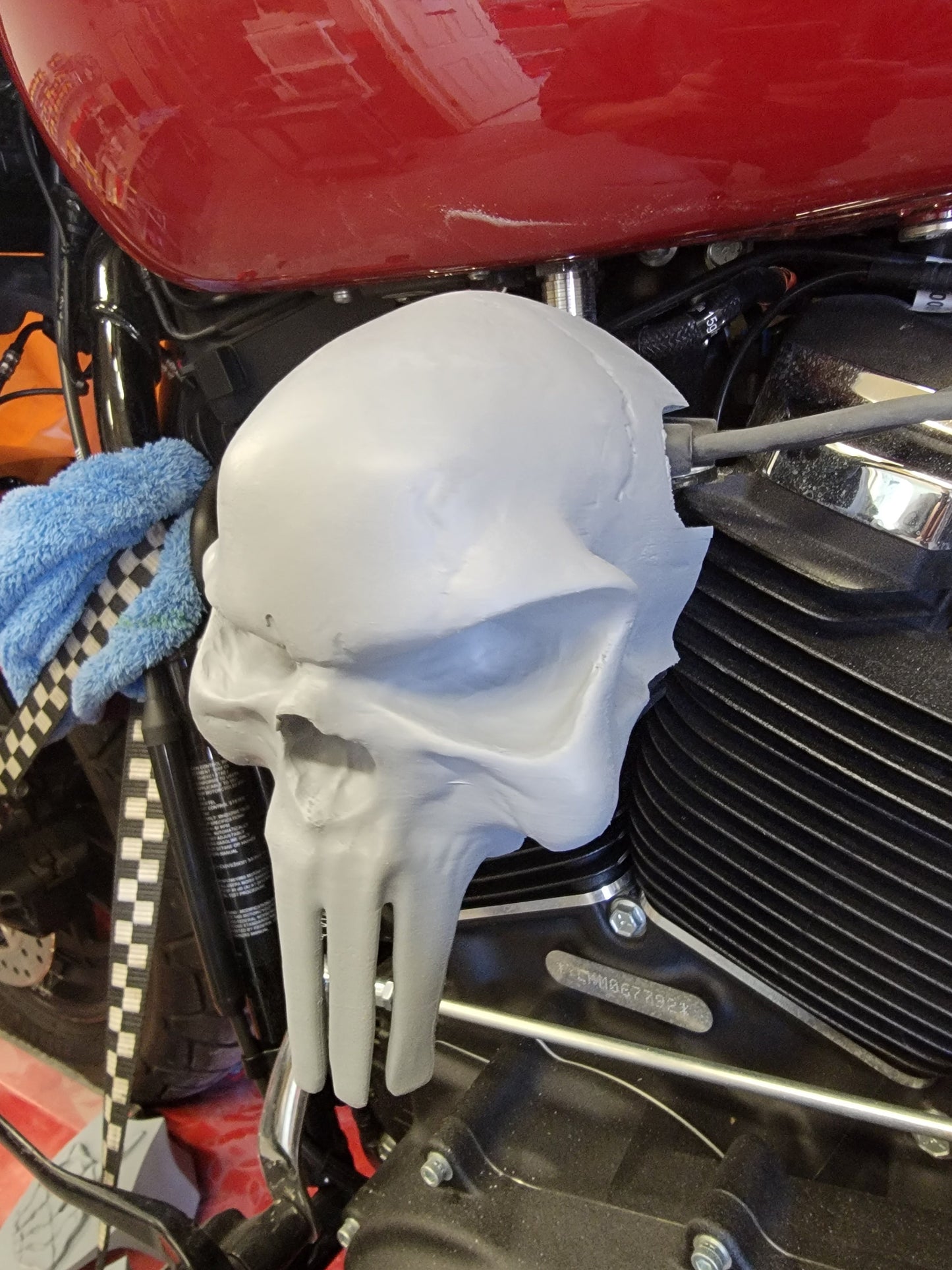 Punisher skull Coil Cover