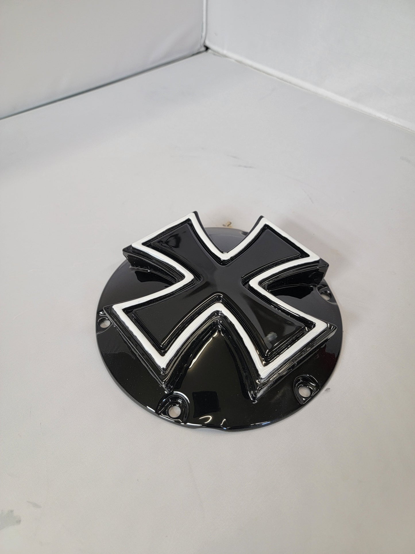 Maltese cross Harley derby cover