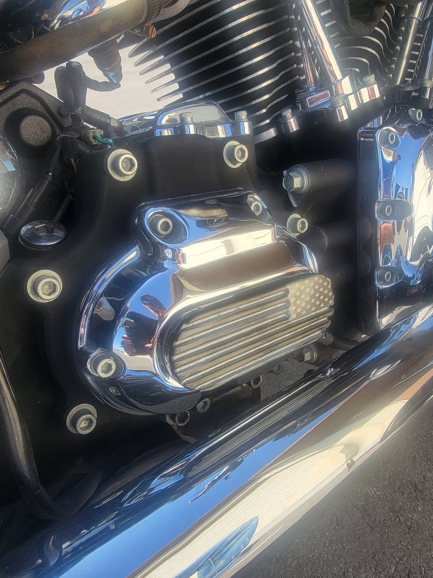 Transmission insert 3D American flag