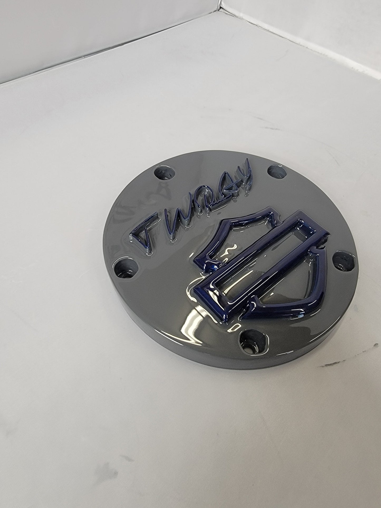 Harley & customer signature derby cover