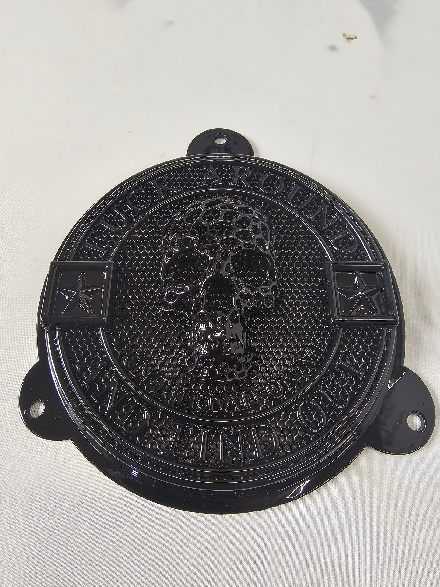 97-25+ Touring 3D skull Don't Tread on me speakers grill covers set