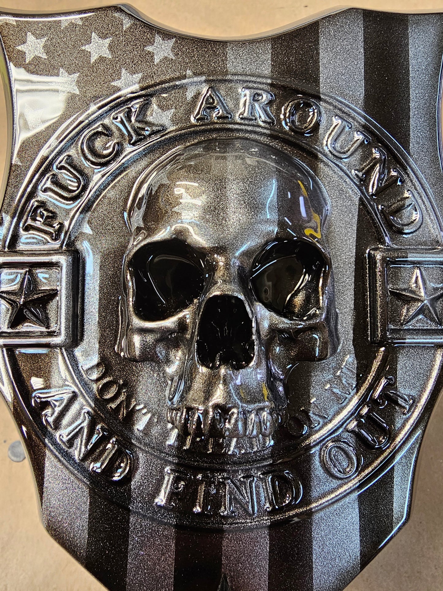 3D FAFO skull skull horn cover