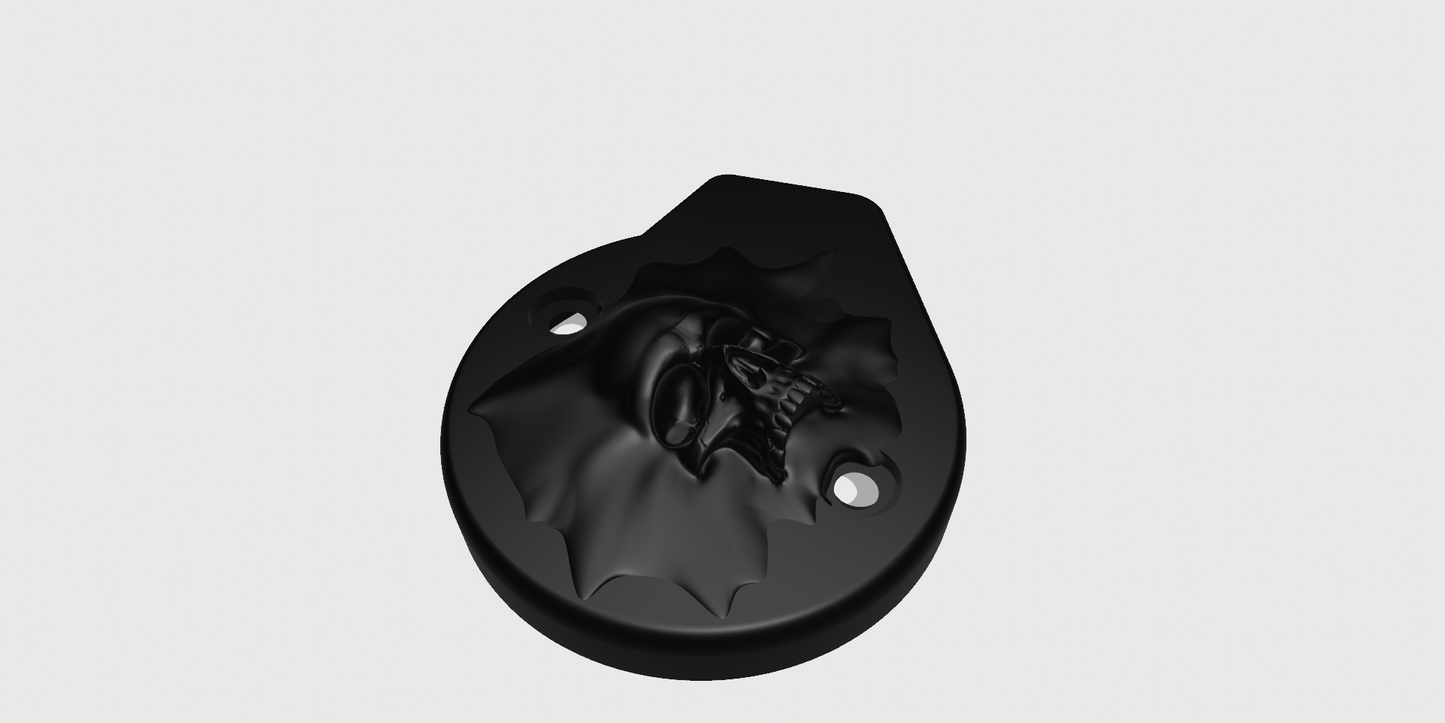 3D Ancient Skull derby and points cover