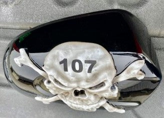3D skull and crossbones 107 Harley air cleaner