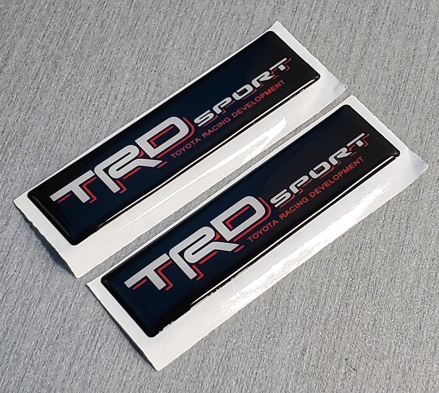 2x Domed Toyota TRD Sport Emblem Inserts for Weathertech Floor Mats Tacoma Tundra