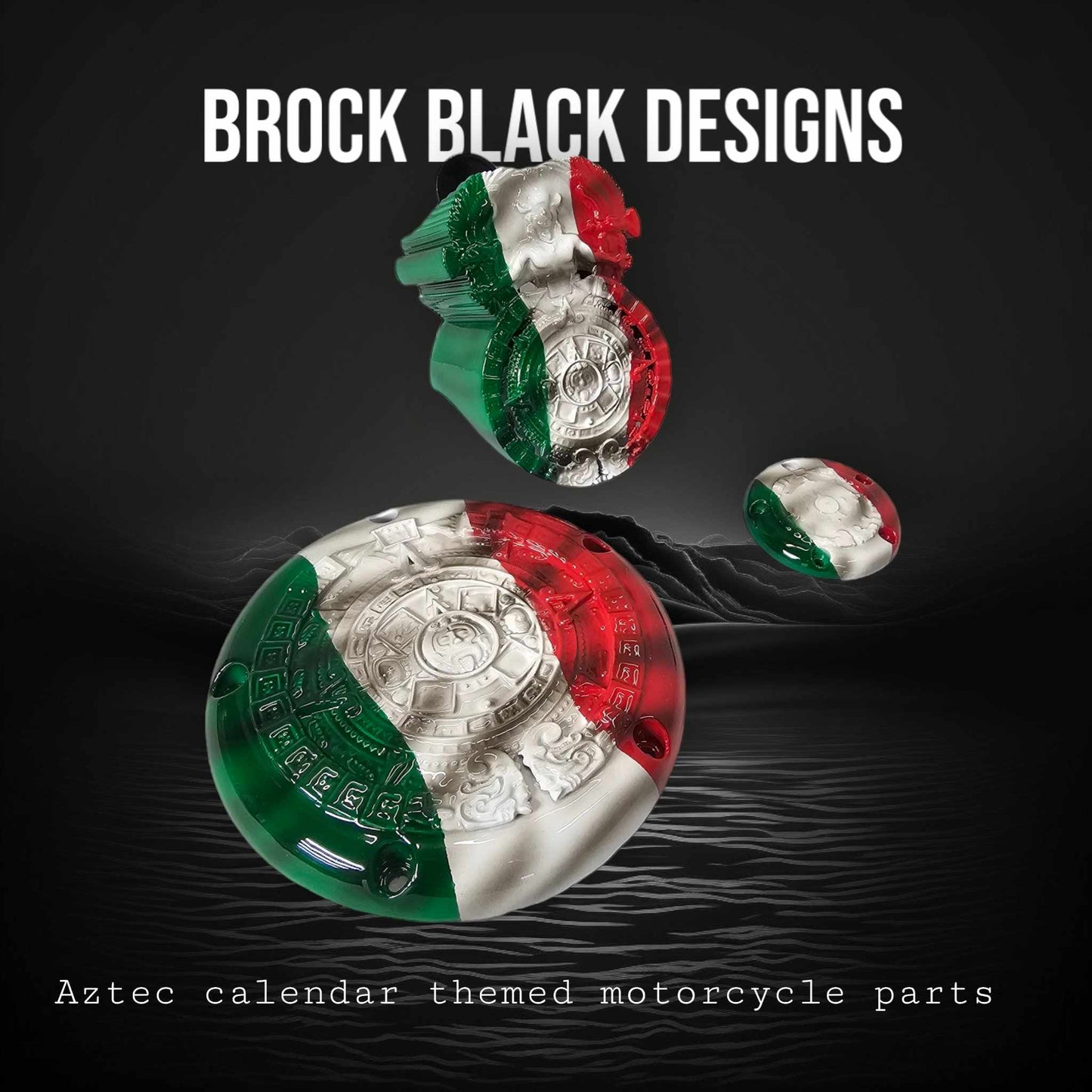 3D Aztec themed derby cover and points cover