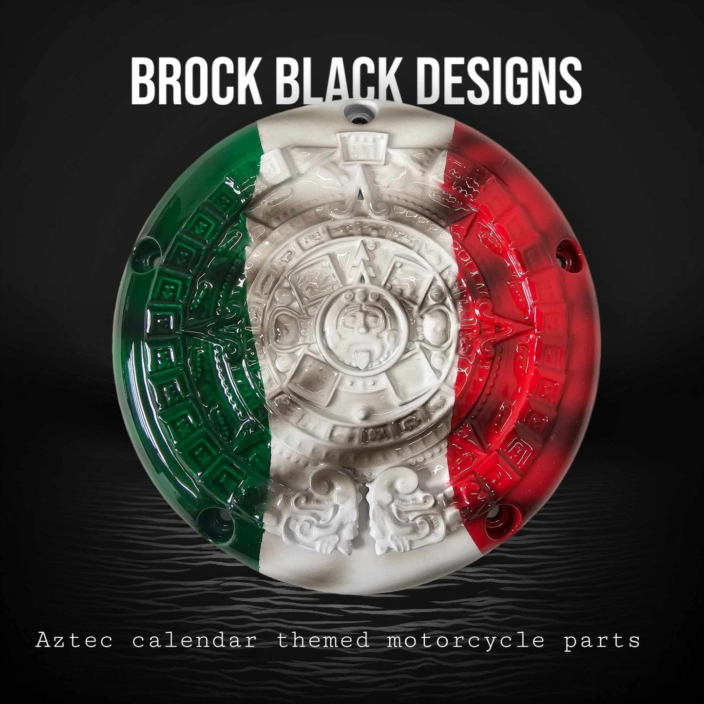 3D Aztec themed derby cover and points cover