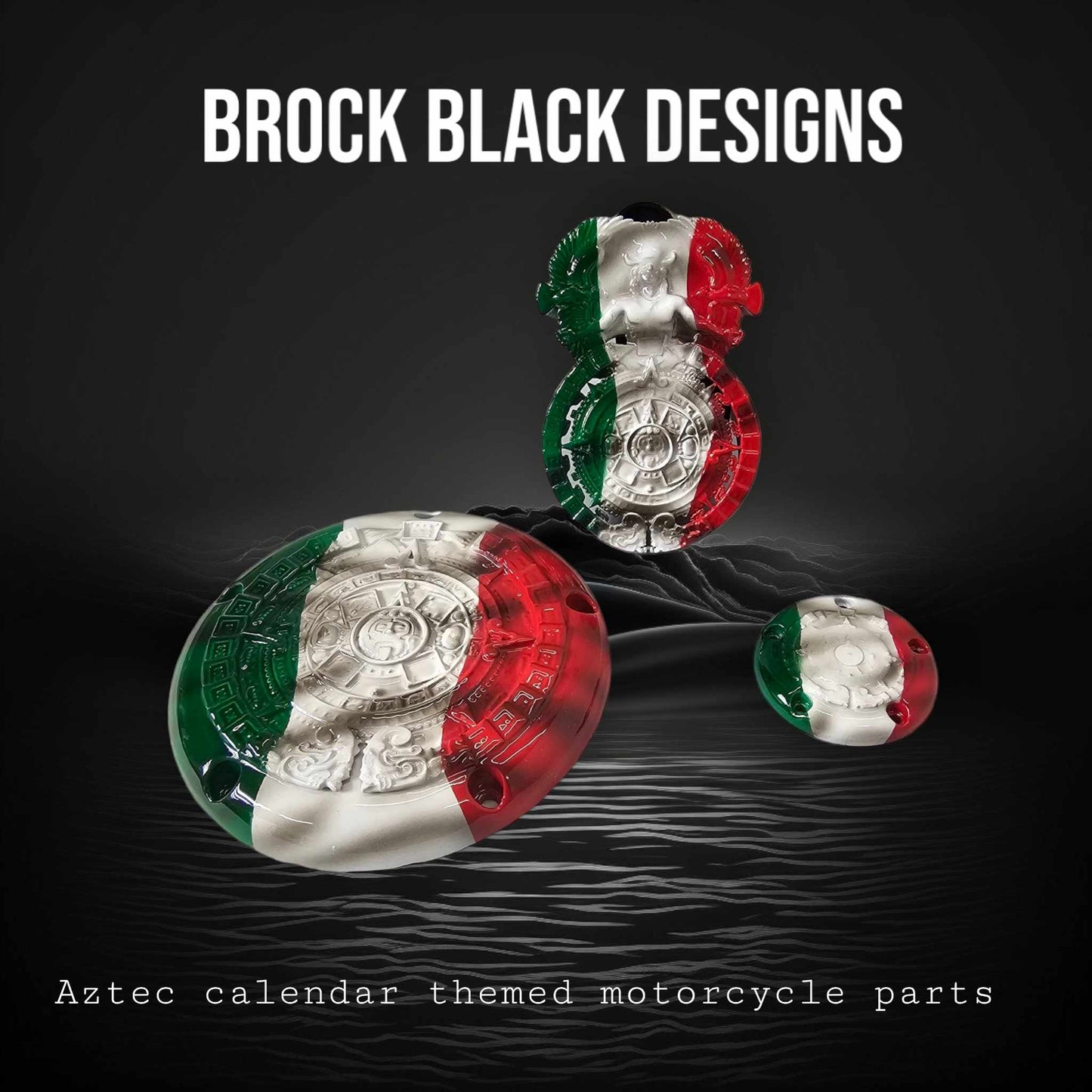 3D Aztec themed derby cover and points cover