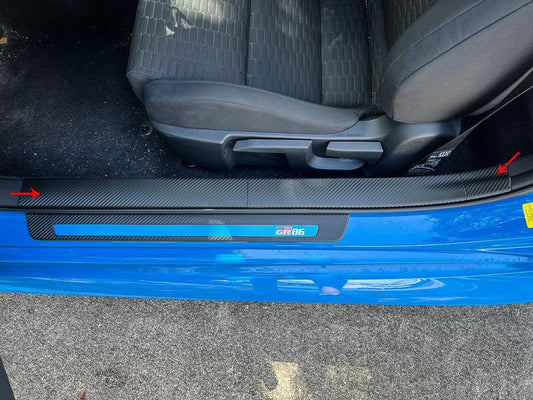 3D Carbon Door Sill Overlay Part 2 (Upper) - 2022 BRZ / GR86