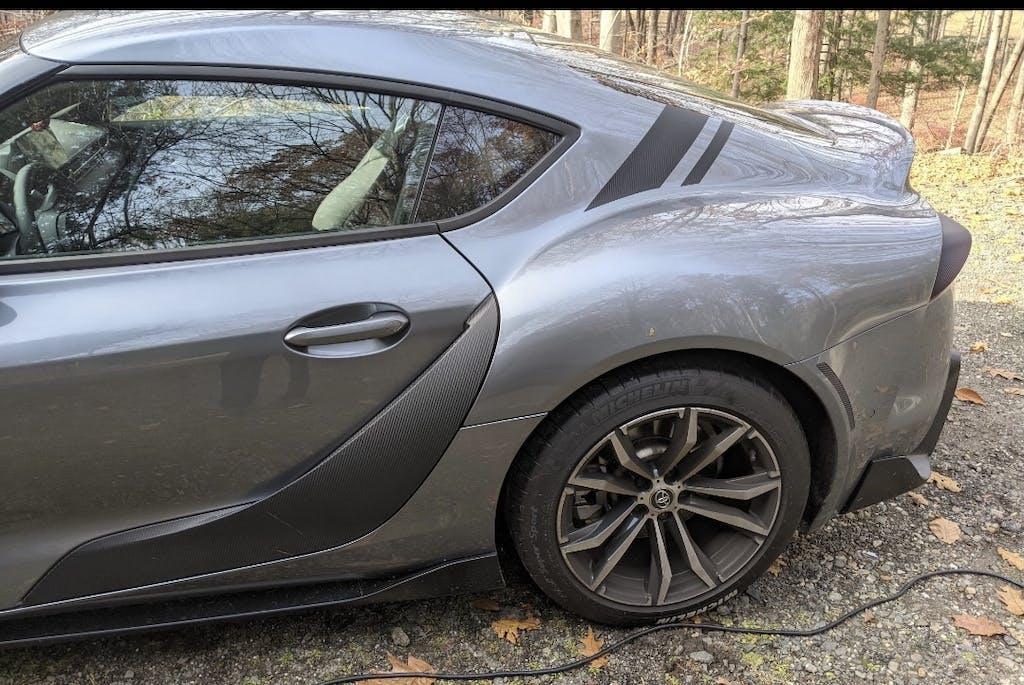 3D Carbon Door Trim Overlay / Garnish / Protector - 2020+ Supra